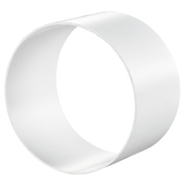 Pipe Connector Diameter 100 mm for Round Plastic Pipe Ventilation Pipe Connector Flexible Round Pipes PVC Round Pipe Connector Exhaust Pipe External Connector Ventilation Duct ABS Plastic White