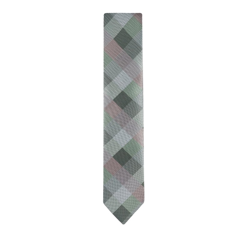 Haggar Men's Buffalo Check Pattern Self-Tie Necktie