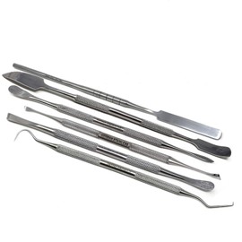 A2Z 6pc Basic Cricut Maker & Vinyl Weeding Tool Kit, Stainless Steel Paper Craft Scrapbooking Tool for Silhouettes Cameos, Lettering Pokey Tools Hook Pick with Scraper Spatula DIY Crafting Hobby Set