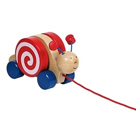Toys Pure Wooden Pull Along Snail