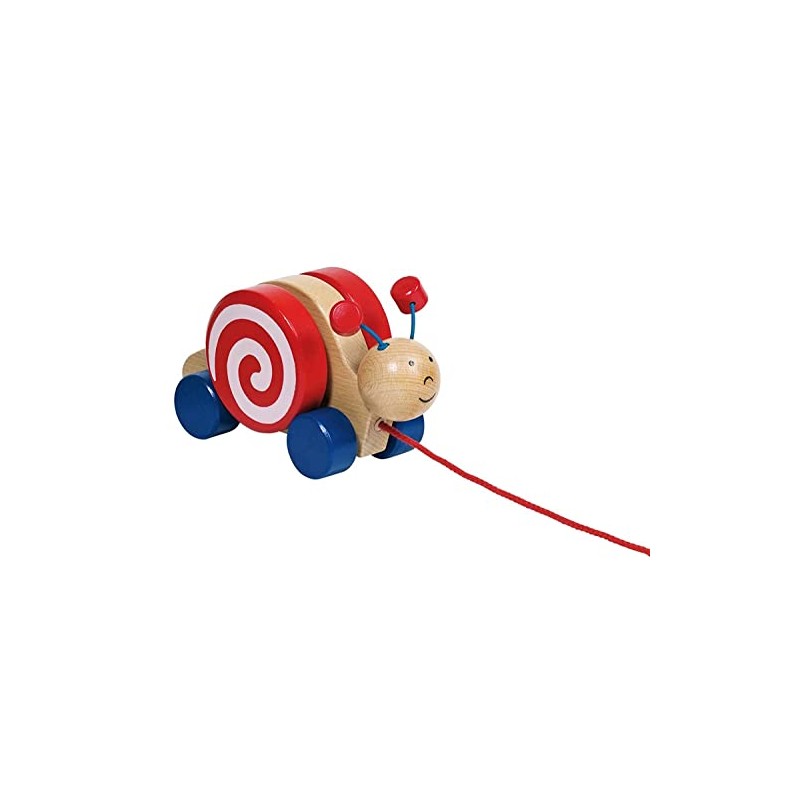 Toys Pure Wooden Pull Along Snail