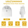 2 pcs AHJ72909001 Refrigerator Freezer Drawer Roller Replacement for LG/Kenmore,