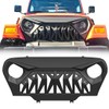 Allinoneparts Front Shark Grille Compatible with Jeep Wrangler Rubicon Sahara