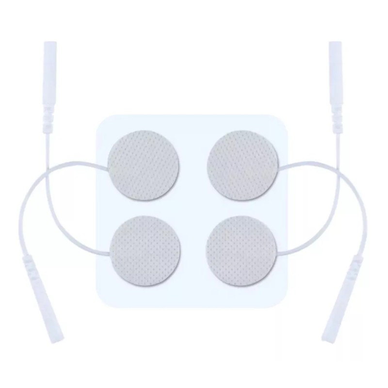 Tens Ems 8 Electrodos Facial Redondos Cola D Ratón Tens