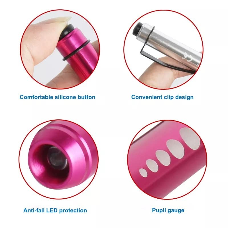 Exeton Diagnostic Penlight Pen Torch Light Reusable LED Penlight with