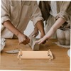 LALAFINA Portable Clay Wedging Board Lightweight Wooden Mat for Sculpting