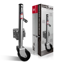 Aukayne Boat Trailer Jack with Wheel Swivel- 2000 LBs 12" Lift Heavy Duty (Silver)