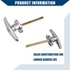 Hihaha Universal Garage Door Keyed T-Handle Lock Kit with 2