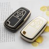 Tautrophen Key Fob Cover Fit for Ford 3 Button Edge