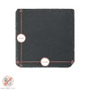 Argon Tableware Square Slate Coasters - 10cm - 6 Piece