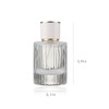 JJKMALL Vintage Perfume Bottles, 50ML/1.7oz Glass Refillable Perfume Bottle Atomizer