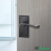 EAI Matt Black Georgian Scroll Door Handles - 1 Pair