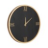 Kate and Laurel Pronte Modern Round Wood and Metal Wall