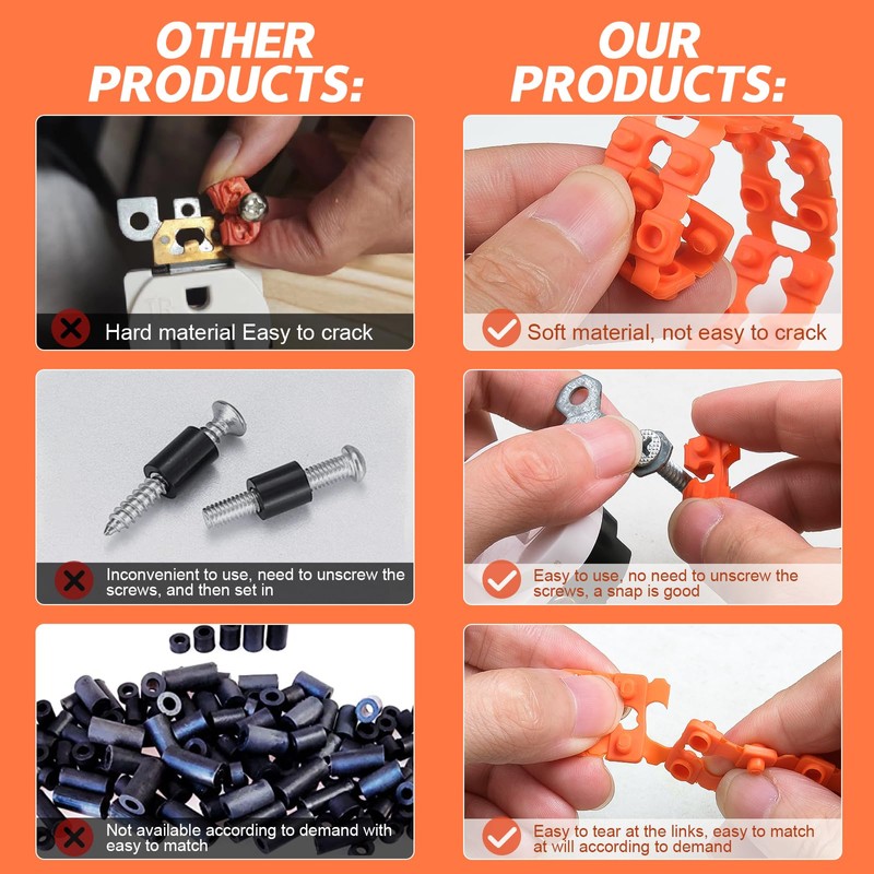 Outlet Spacers for Electrical Box Extender - 60 PCS Outlet
