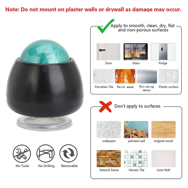 Manual Massage Roller Ball Wall Mounted Relaxing Resin Suction Cup