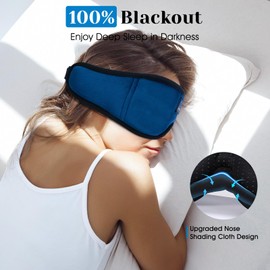Sleep Mask Headphone,100% Blackout 3D Deep Eye Mask Headphones,Soft Sleep Mask with Bluetooth 5.4 Headphones for Travel/Relax/Nap/Meditation,Cool Gadgets Gifts for Men Women