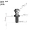 Ramor Strutz Four Black Ball Stud Bolts for Gas Struts,