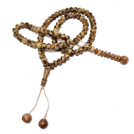 Muslim Tasbih Prayer Beads Amn034 Date Palm Seeds Islamic Prayer Zikr Misbaha Dhikr Rosary with Decorated Tassels