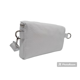 Trendy Women's Waist Bag with Strap, Chest Bag, Belt Bag, Cross Body Bag, Shoulder Bag, Italian Genuine Leather, White, Contemporary