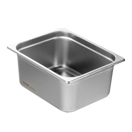 6 Pack 1/2 Size Anti-Jam Commercial Kitchen Steel Fabrication 0.8mm Thick Stainless Steel Restaurant Steam Table Pan 6-Inch DeepHeight: 6 in Deep, Size: Size 1/2 Size