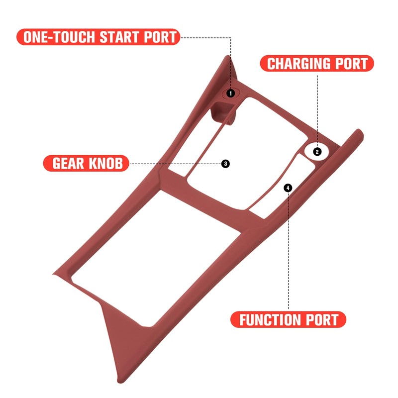 GCZCC for 2025 Volkswagen Jetta Accessories Gear Shift Panel Trim