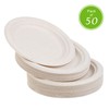STACKABLES ~ 50 Pack Natural Colored Biodegradable Bagasse 7 inch
