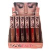 Favorbeauty Caja 24 Labiales Líquidos Mate Larga Duración Rojos Y