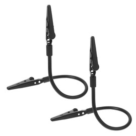 TOYMYTOY 2pcs Number Card Holder Product Sign Clip Table Number Holder Wire Photo Holder Buffet Food Sign Solder Wire Holder Alligator Clip Clasp Metal Wire Clip