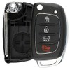 Keyless Option Remote Key Fob Shell Flip Case 4btn For