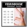VERDBOOK Waterproof Temporary Tattoos: 2-Sheet Tattoo Kit with Realistic Body