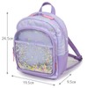 Mother Garden Unicorn Wild Strawberry Mini Backpack, Sparkle, Sequins, purple