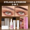 Complete Starter Eyelash & Eyebrow Tint Kit, Black and Brown