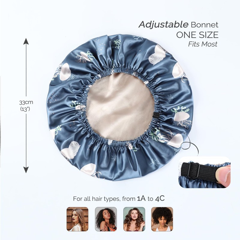 Hat Hut Silk Bonnet Satin Sleep Cap Adjustable Silk Hat