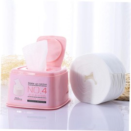 Baluue 4pcs Facial Makeup Remover Pads Cotton Wipes Safe Odorless Extracted Non-woven