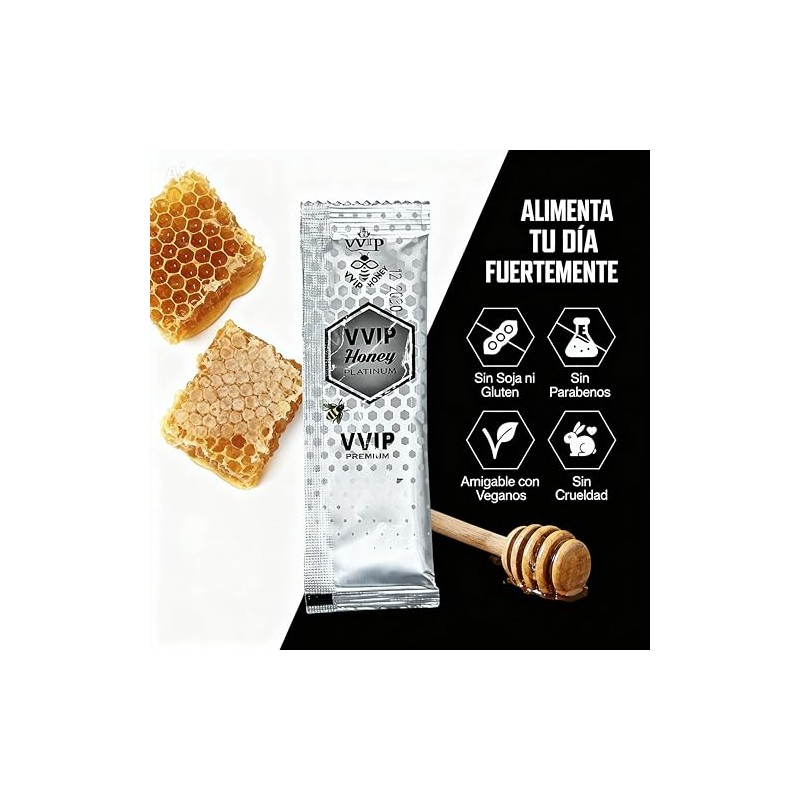 Vvip Honey Paquete Miel Abeja Jalea Real Piezas 20g Royal