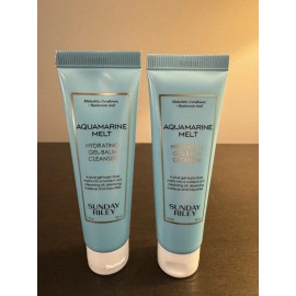 Sunday Riley Aquamarine Melt Cleansing Gel Balm 1 oz 30 ml Travel Size NEW X2