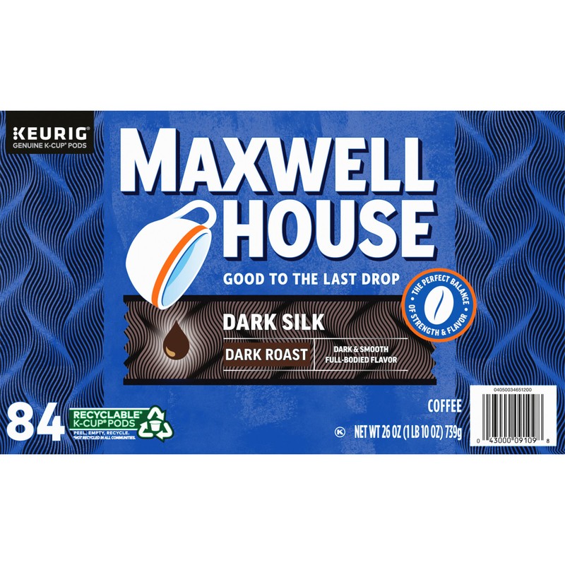 Maxwell House Dark Silk Dark Roast K-Cup® Coffee Pods (84