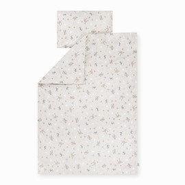 Julius Zöllner Savannah Jersey Bed Linen 100 x 135 cm and 40 x 60 cm Children's Bed Linen Tested for Harmful Substances Beige