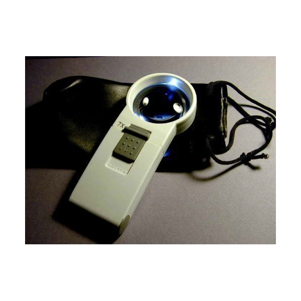 Precision, Illuminated, 7X Power, Portable Low Vision Magnifier, Model No. 6971