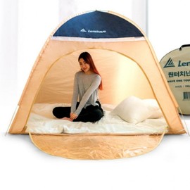 Runwave One-Touch Double-Door Heating Tent: Windproof, Insulated, Draft-Blocking for Winter Warmth Runwave Beige Heating Tent 180x200cm (3-4 Person), Cold Protection