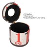 Retro Tissue Box Cylindrical Fashionable PU Leather Wooden Napkin Storage