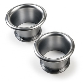 ESNET SN-236-AEF Aluminum Air Funnel, 2.0 x 1.7 inches (50 x 43 mm), Filter Carburetor, Gold, Silver, Blue, Each Set, Air (Silver 2)