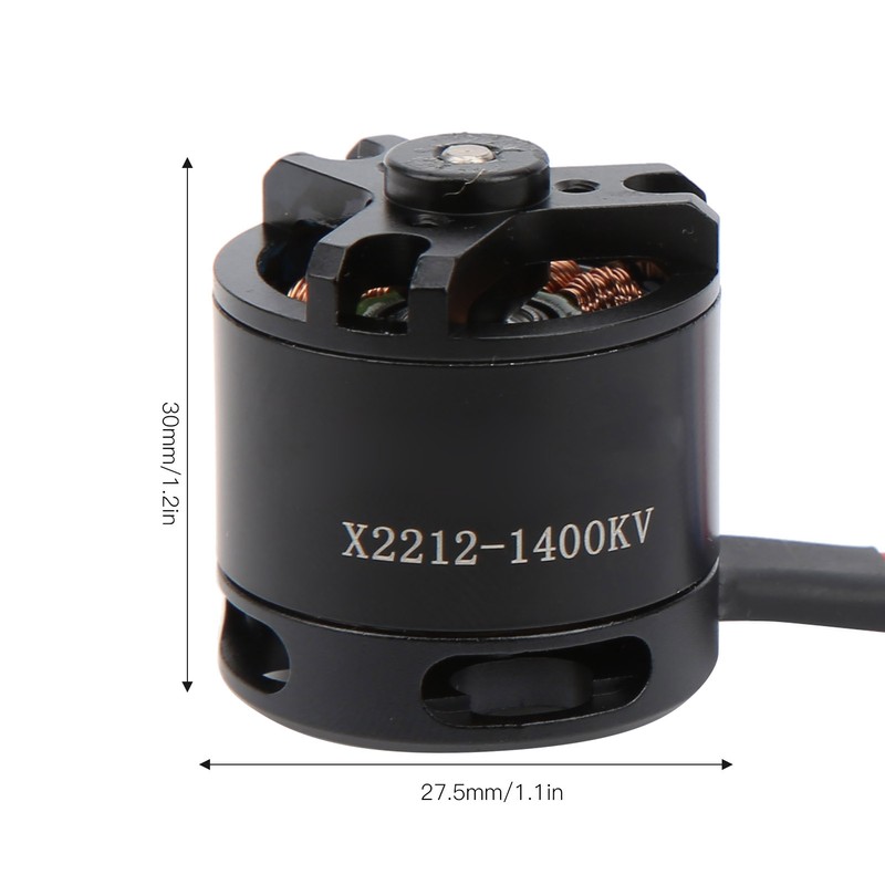 2212 1400KV Metal Brushless Motor for FixedWing RC Airplane Racing