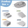 Rinnebbit 6-Piece Foam Climbing Blocks for Toddlers, Baby Climb and