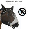Horse Fly Face Cover Breathable Elastic Polyester Mesh Horse Fly