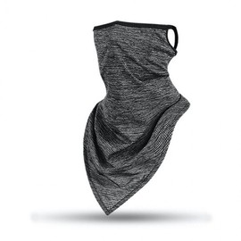 Summer Mesh Ear-Loop Long Multifunctional Scarf (Gray) Cooling Neck Warmer 2ea