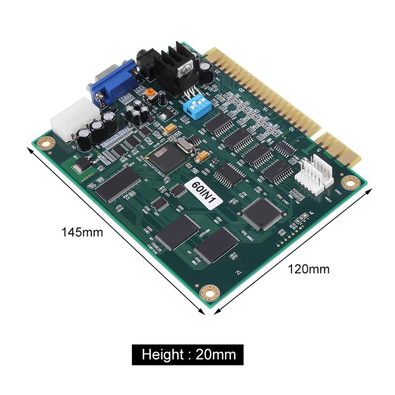 Jeanoko Jamma 60 In1 Multicade Board Cga Vga Output for
