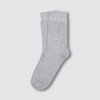 JAJU [JAJU] Men's Mid-Calf Cotton Socks 5-Pack_Melange Grey