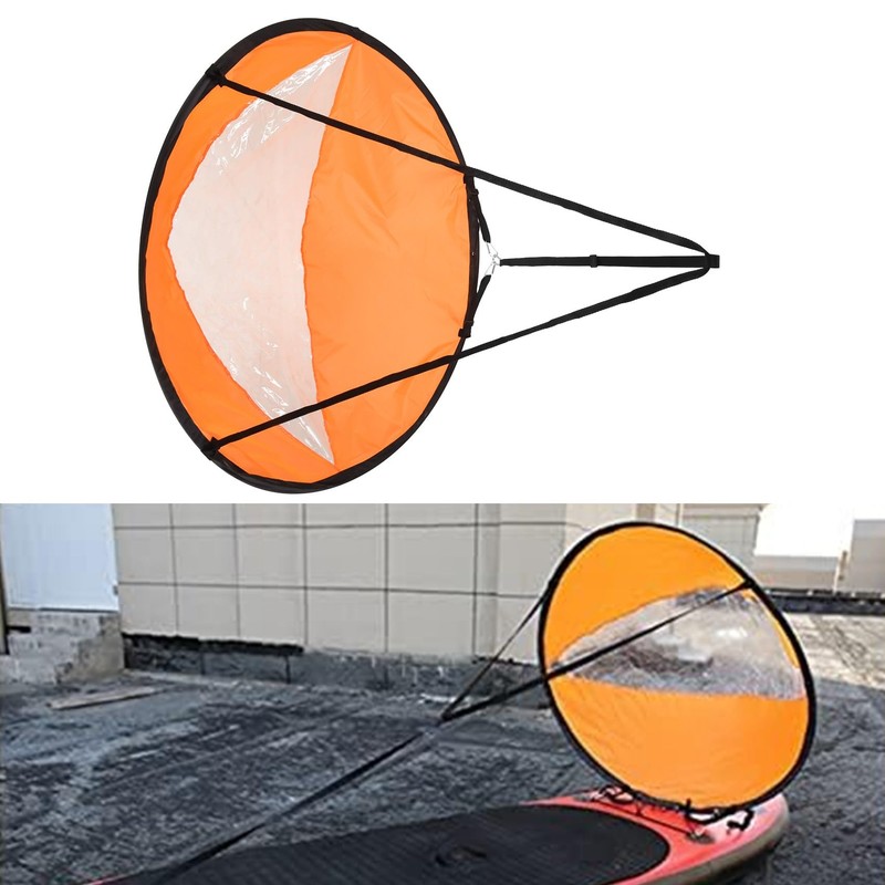 Wanjorlay Downwind Wind Sail Kit 42 inches Kayak Canoe Accessories,