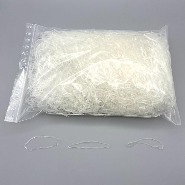 PROGOM Clear Rubber Bands 70mm x 2mm TPU Material Extremely